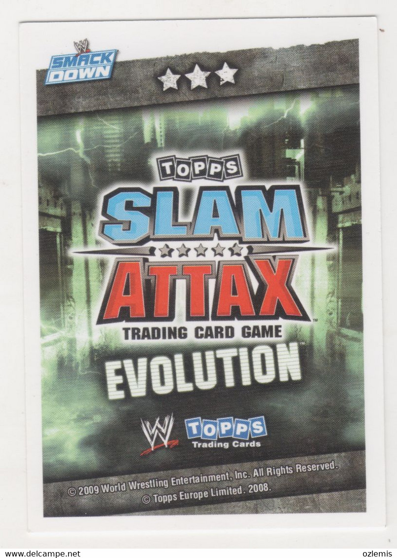 WRESTLING CATCH ,TOPPS SLAM ATTAX EVOLUTION TRADING CARD GAME,CURT HAWKINS - Trading-Karten