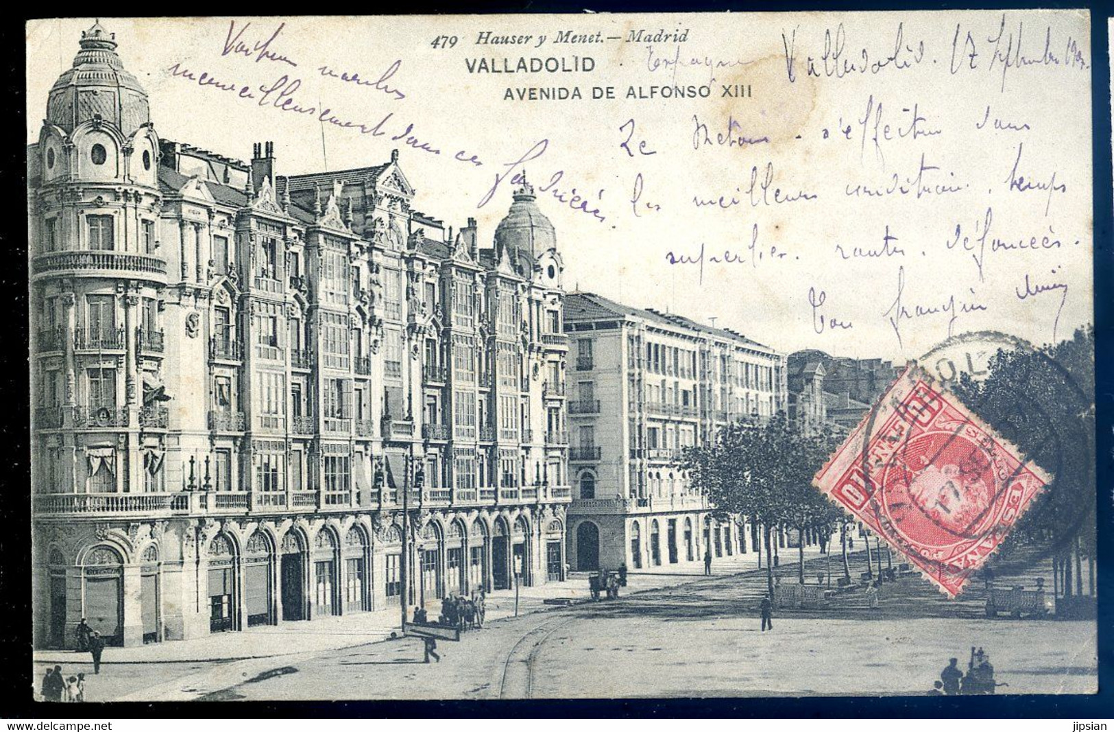 Cpa D' Espagne Valladolid -- Avenida De Alfonso XIII    FE22-19 - Valladolid