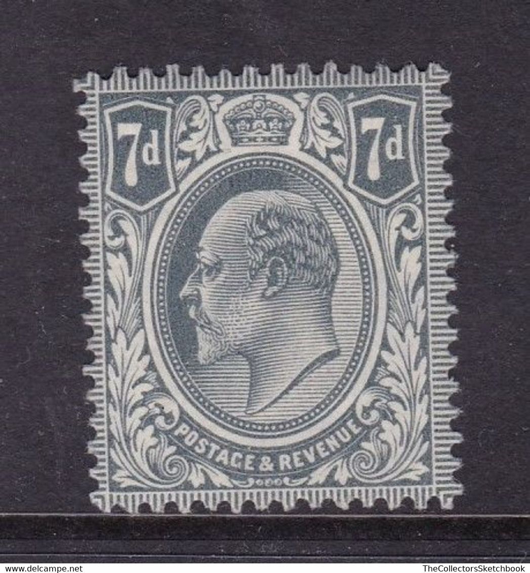 GB Edward V11 7d  . Mounted Mint With Gum. - Nuovi