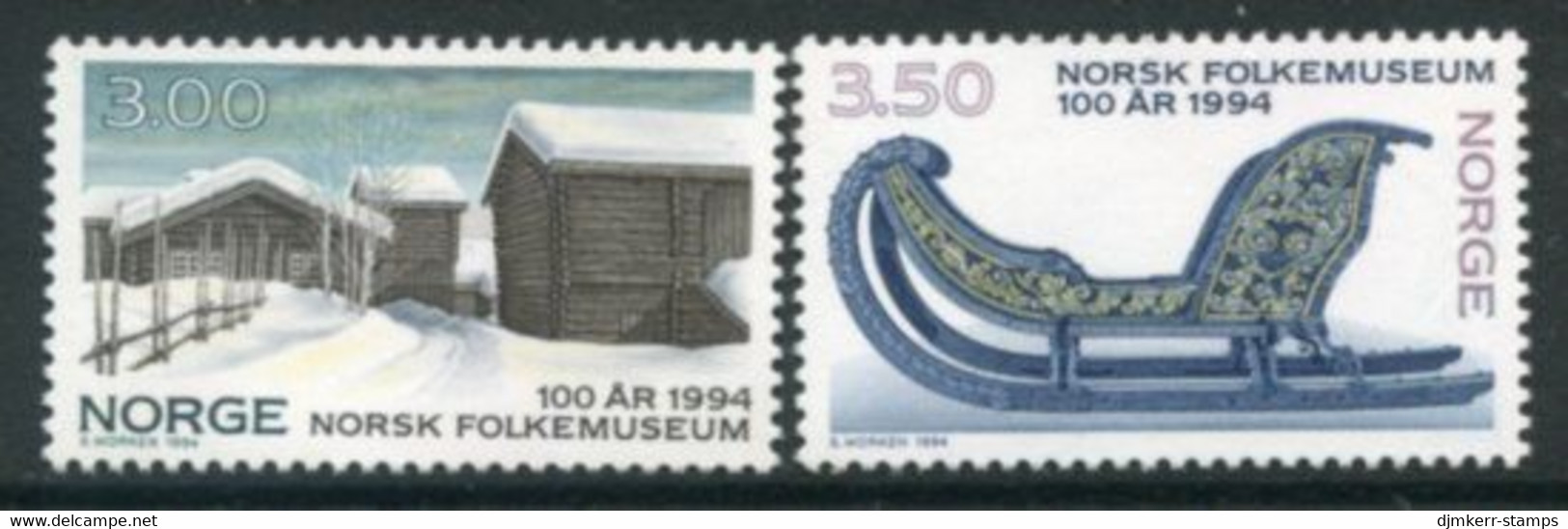NORWAY 1994 Centenary Of Open-air Museum MNH / **.   Michel 1161-62 - Nuevos
