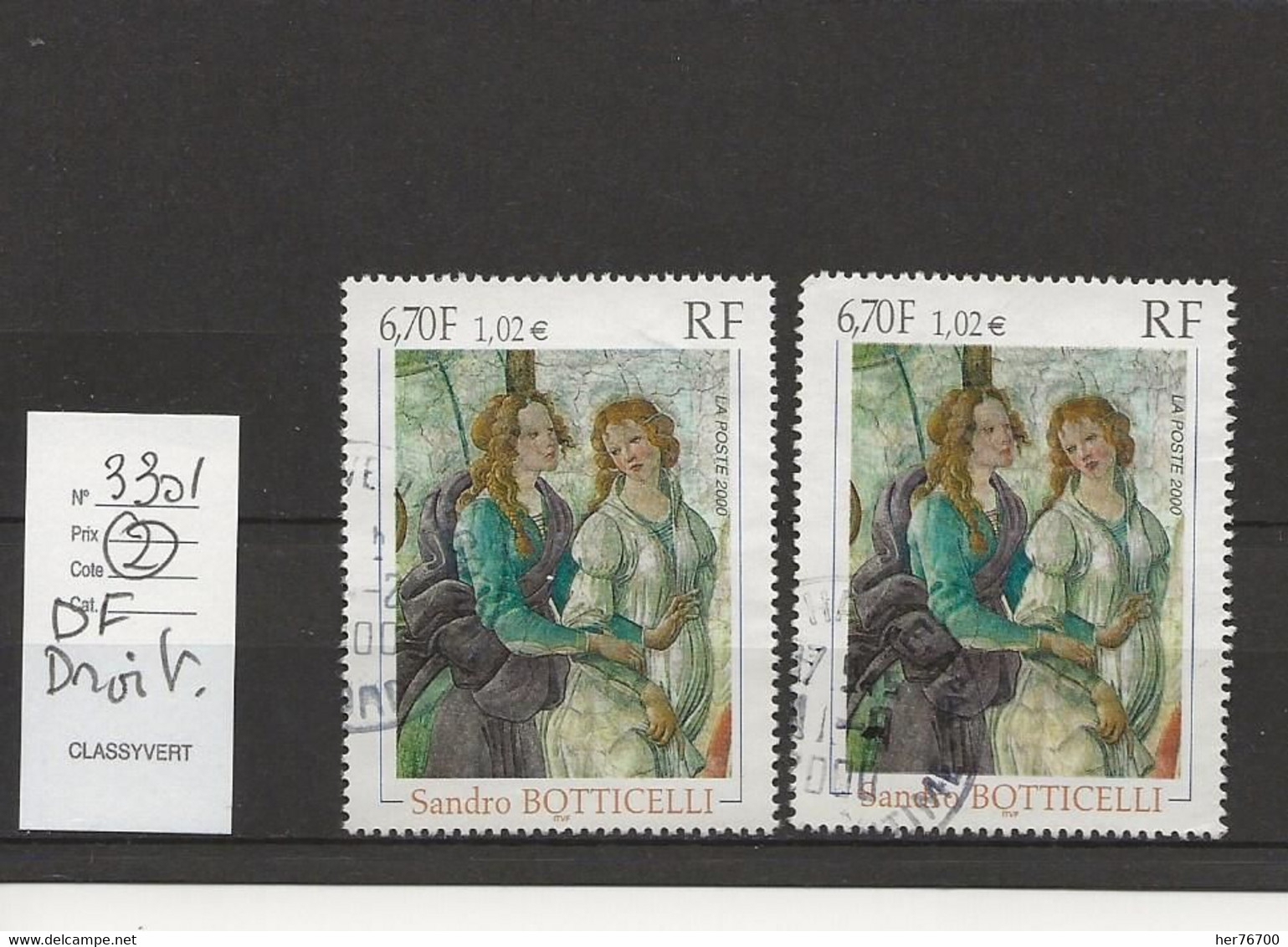 TIMBRE   YVERT N°  3301 - Used Stamps