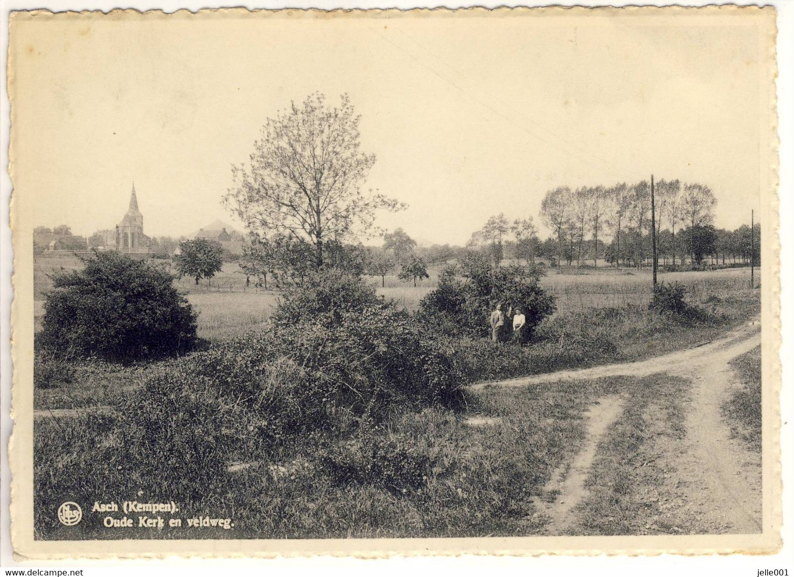 Asch As Oude Kerk En Veldweg 1962 - As