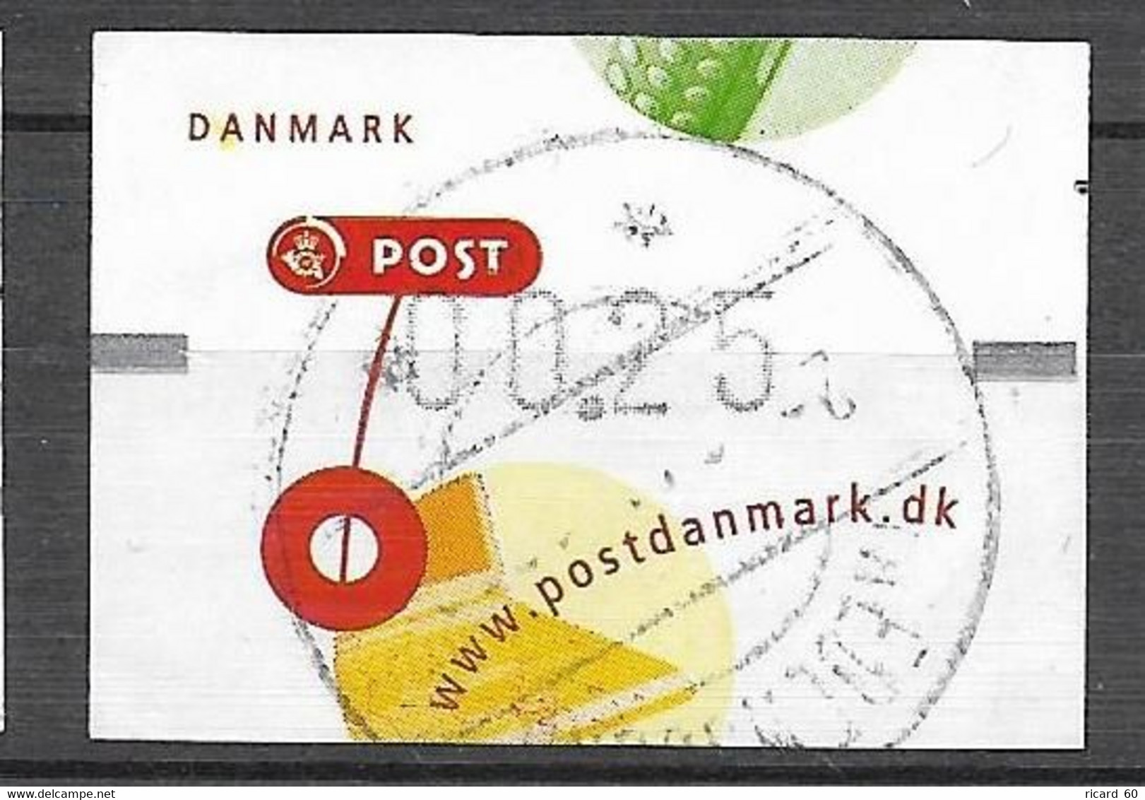 Timbres Oblitérés Du Danemark, Timbre De Distributeur 2001, N°15 Mi - Vignette [ATM]