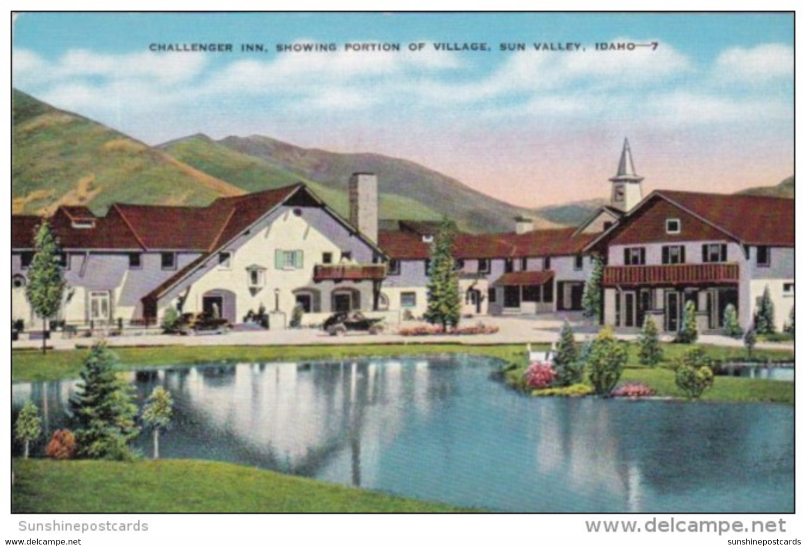 Idaho Sun Valley Challenger Inn Showing Portion Of Village - Autres & Non Classés