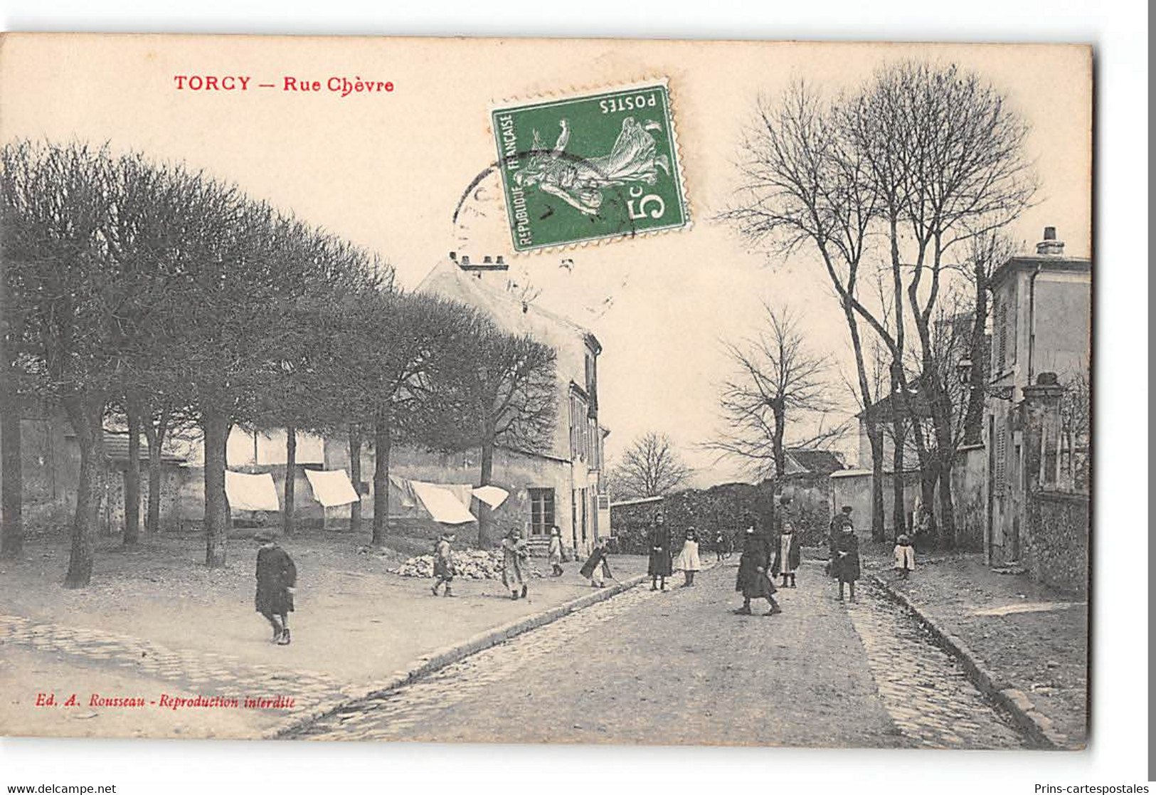 CPA 77 Torcy Rue Chèvre - Torcy