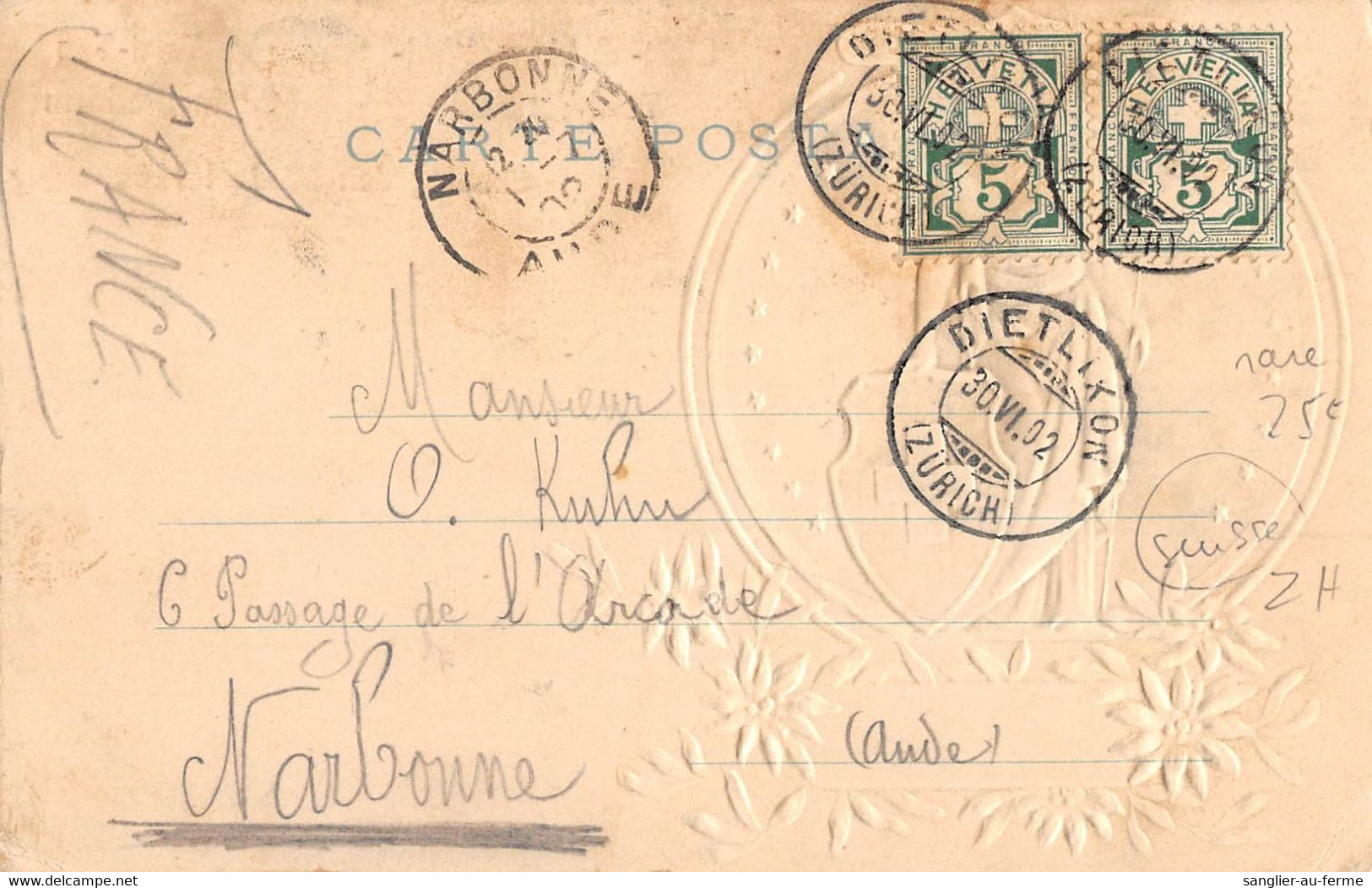 CPA SUISSE TURN TAG IN DIETLIKON GLATT LIMMATTHAL TURN VERBAND 1902 - Other & Unclassified