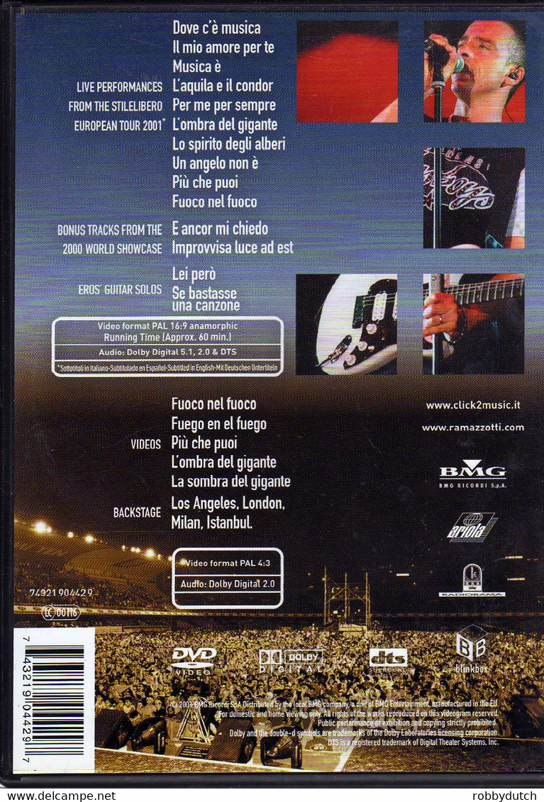 * LP + DVD *  EROS RAMAZZOTTI - MUSICA E / STILELIBERO