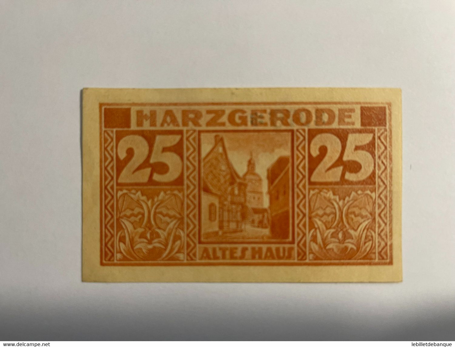 Allemagne Notgeld Harzgerode 25 Pfennig - Sammlungen