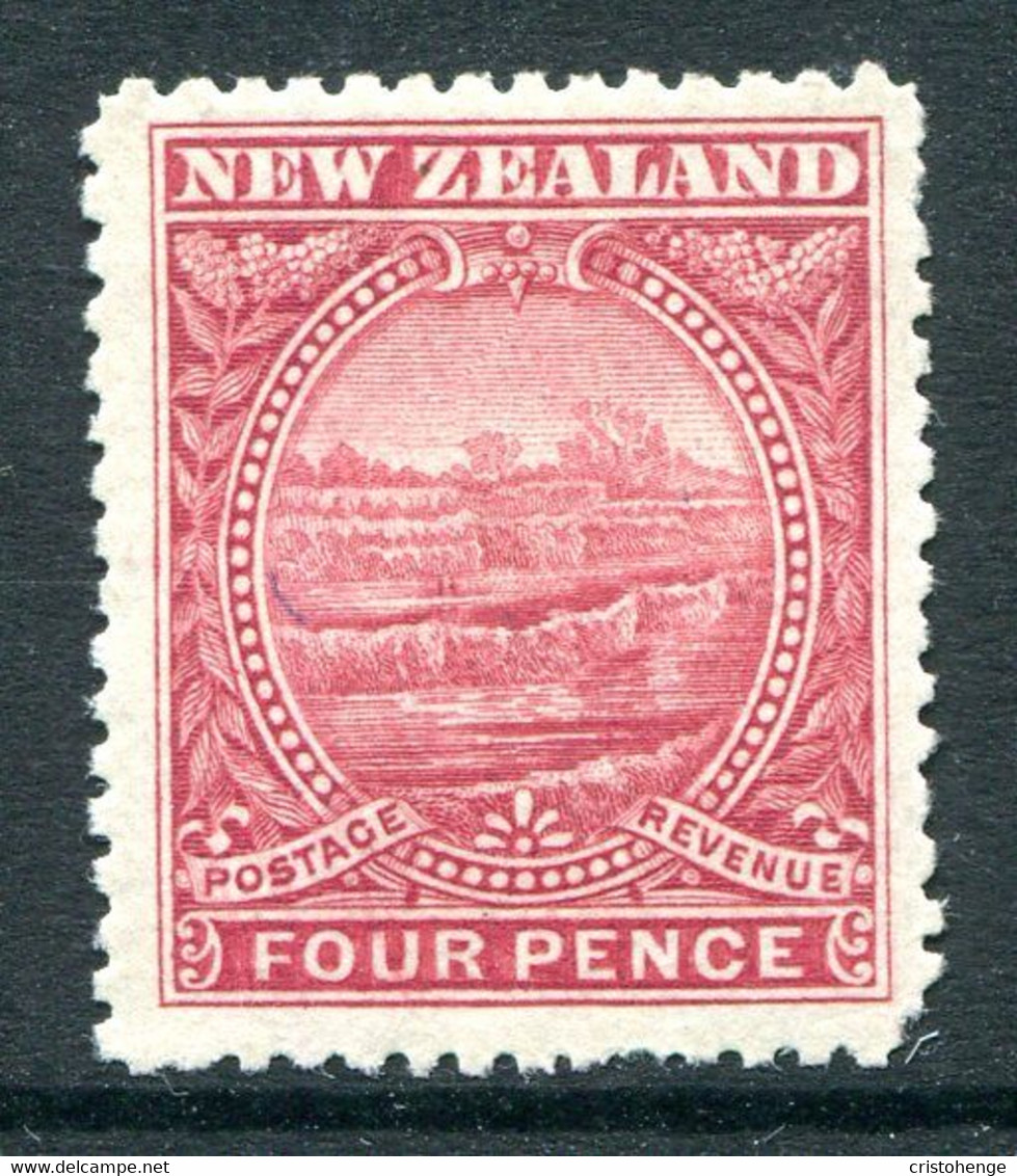 New Zealand 1898 Pictorials - No Wmk. - 4d White Terrace HM (SG 252) - Nuevos