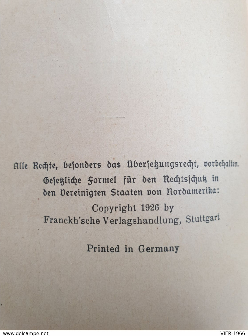 Planeten Und Menschen, Dr. Hermann, Kosmos-Bändchen, Stuttgart 1928 - Ed. Originales