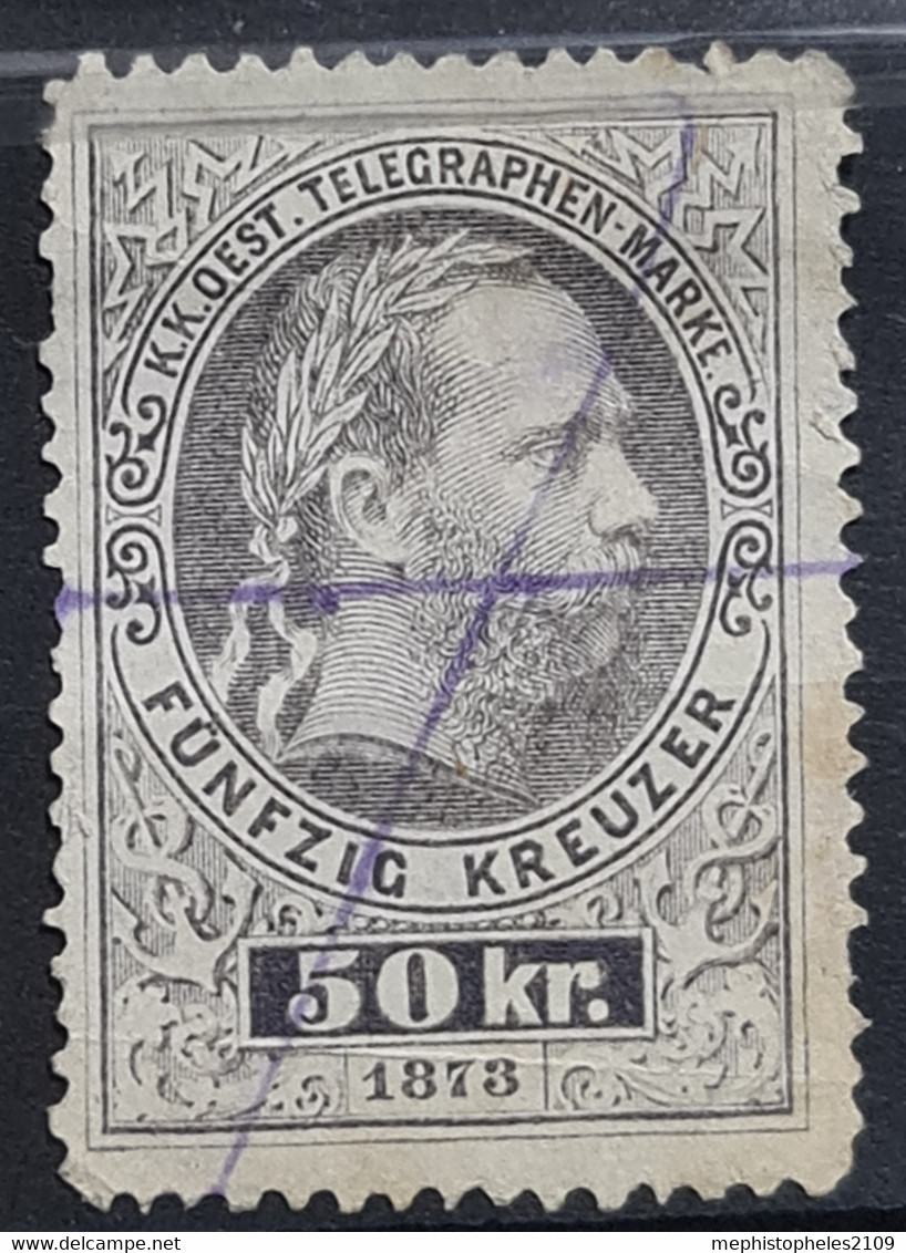 AUSTRIA 1874/75 - Canceled - ANK 14 - Telegraaf