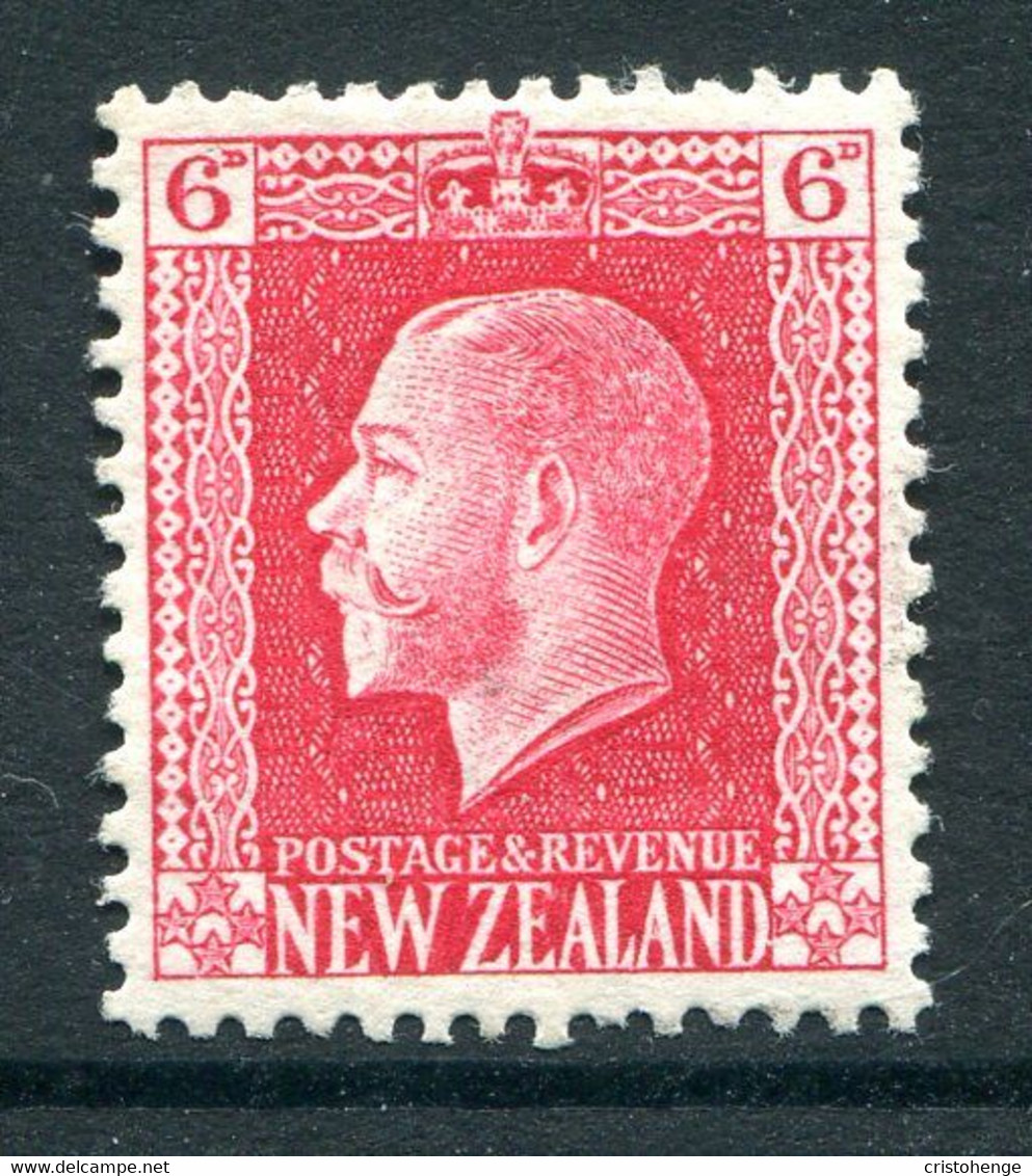 New Zealand 1915-30 KGV - Recess - P.14 X 13½ - 6d Carmine - Shade - HM (SG 425) - Neufs