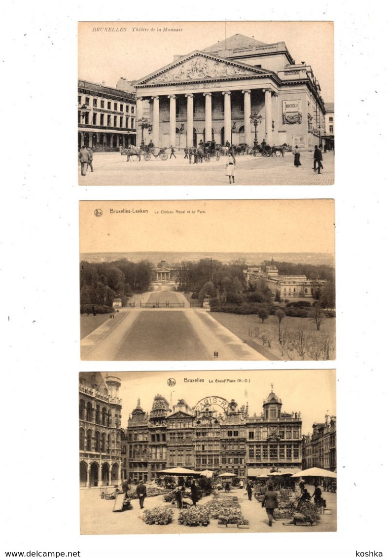 BRUSSEL - BRUXELLES - lot van/de 25 cartes - verzonden / envoyées 5