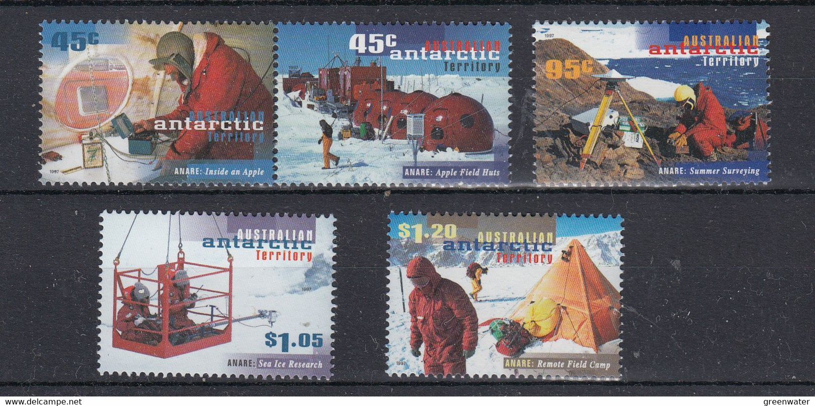 AAT 1997 Antarctic Research Expeditions 5v **  Mnh (57523A) Promotion - FDC