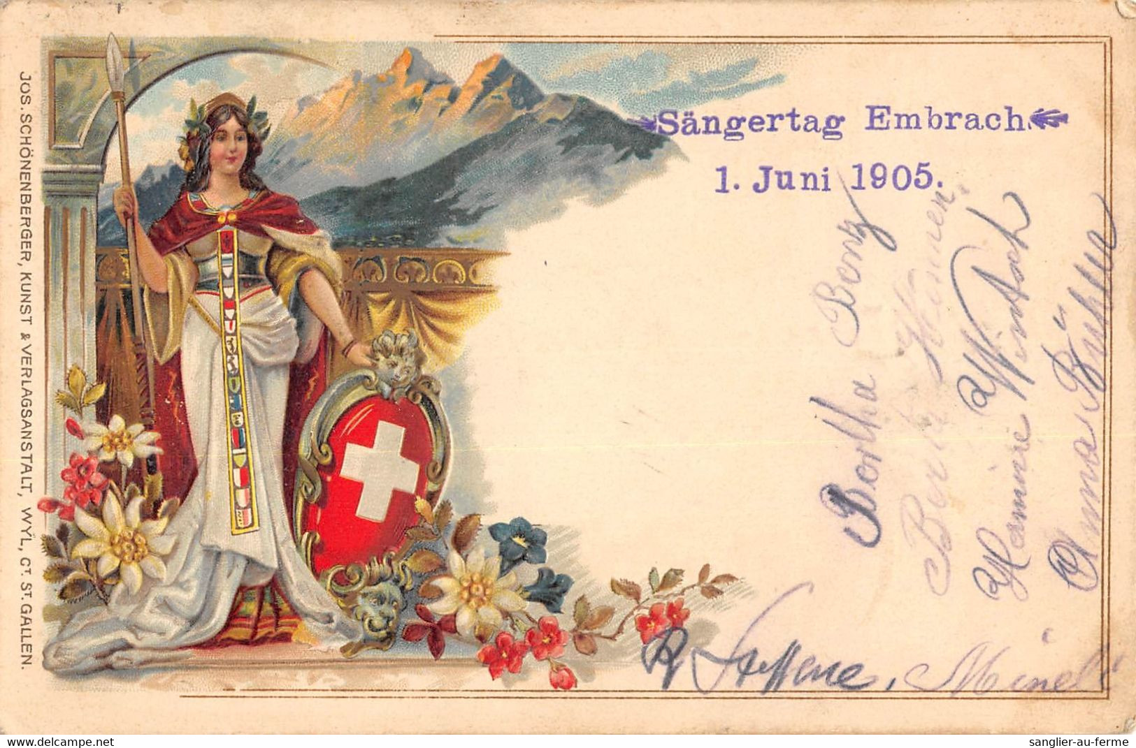 CPA SUISSE  DE LA SUISSE GAUFREE - Other & Unclassified