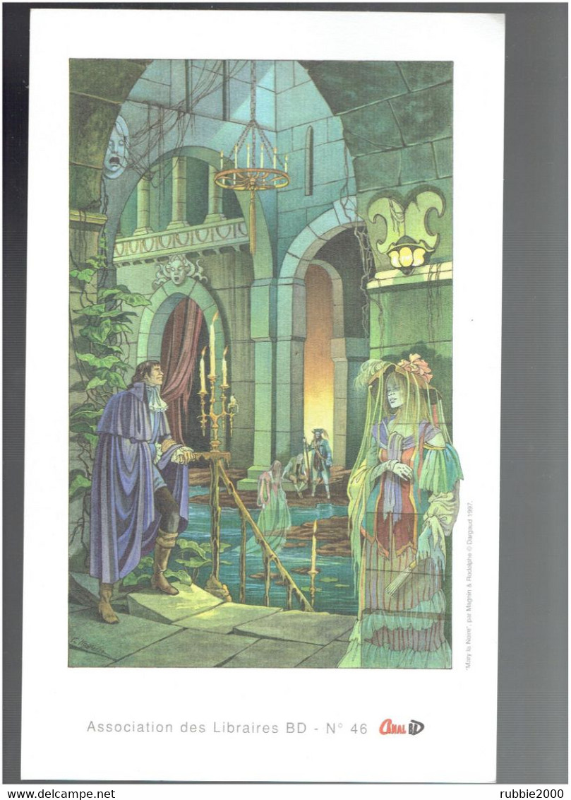 EX LIBRIS MARY LA NOIRE PAR MAGNIN ET RODOLPHE DARGAUS 1997 ASSOCIATION DES LIBRAIRES BD N° 46 CANAL BD - Künstler M - O