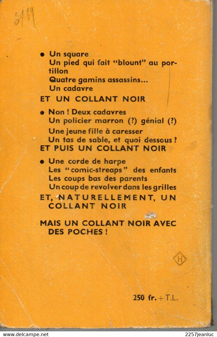 E .le Lauraguait * Le Collant Noir * Editions Collection Policière Denoel  1959 - Denoel, Coll. Policière