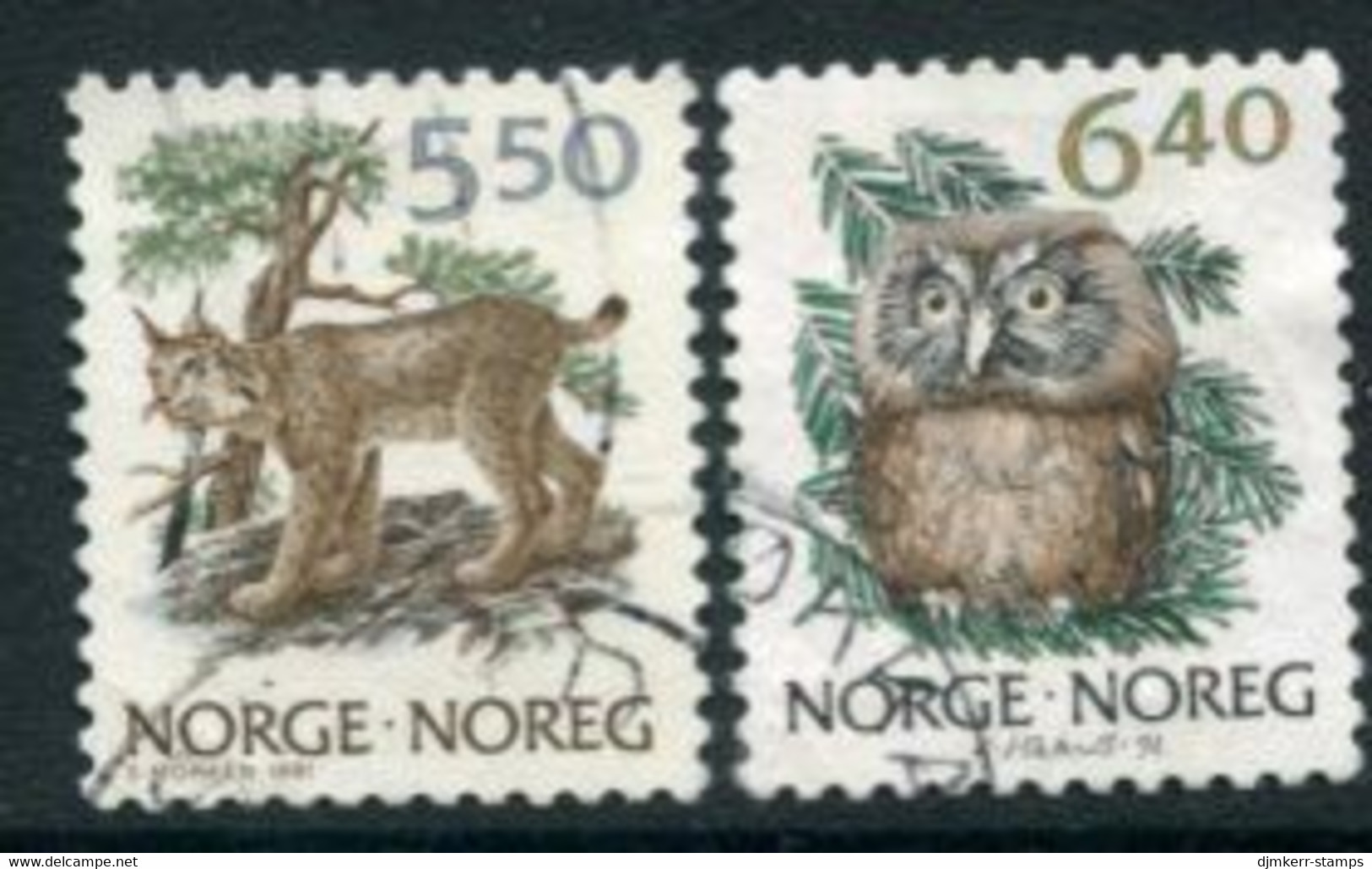 NORWAY 1991 Definitive: Fauna Used.   Michel 1059-60 - Used Stamps