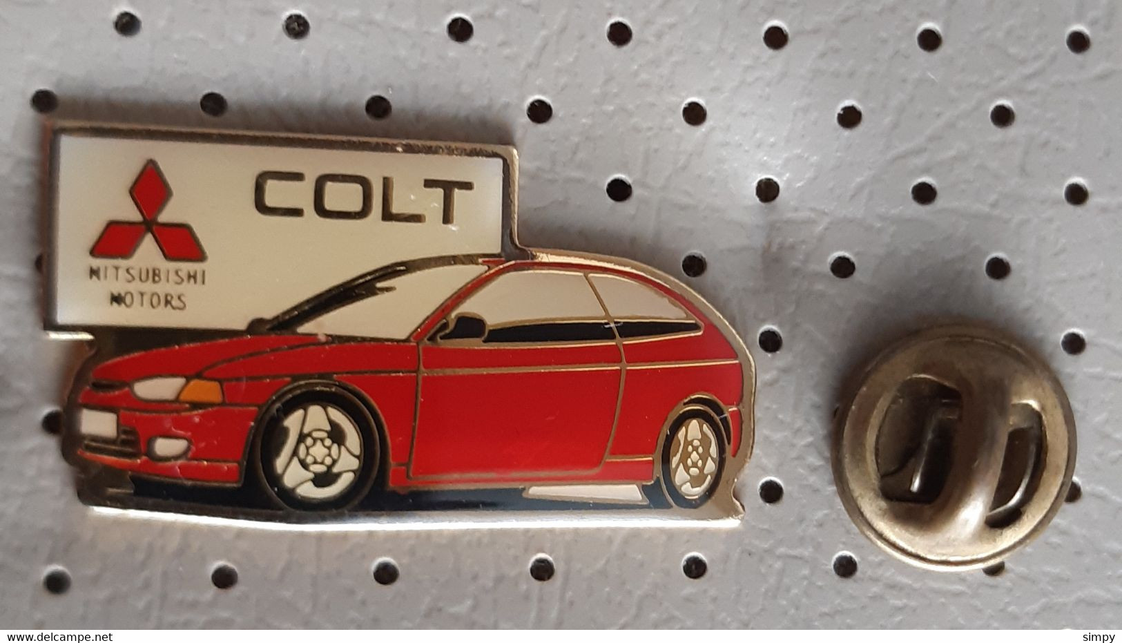 MITSUBISHI Colt Car Logo  Vintage  Pin - Mitsubishi