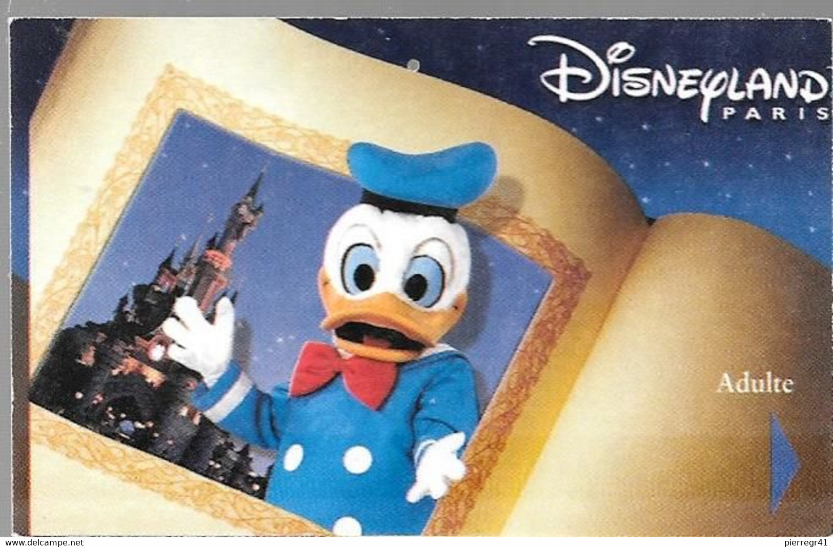 PASS-PAPIER-Ifco-DISNEY-DISNEYLAND PARIS-2001-DONALD-Adulte-Donald-TK Wild Show-TBE - Disney Passports