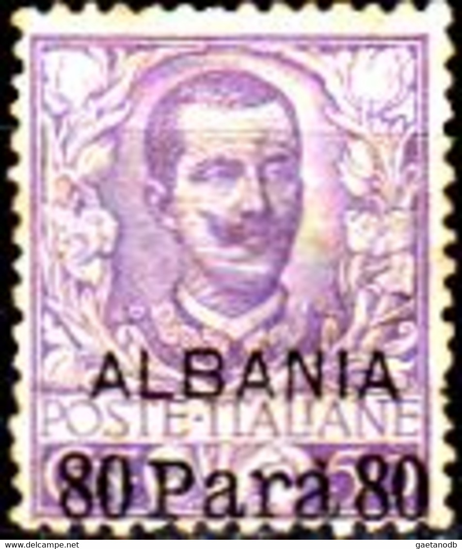 Italia-G-1029 - Albania 1907: Sassone, N. 9 (+) LH - Qualità A Vostro Giudizio. - Albanien