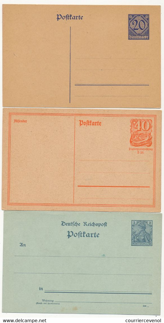 ALLEMAGNE - 18 Entiers Postaux : 5 Cartes Doubles / 8 Simples - Neuves Et TTB - Andere & Zonder Classificatie