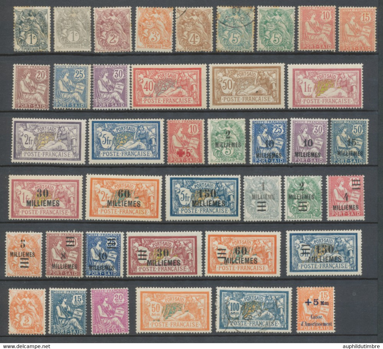 Colonie Fse Beau Lot De Timbres De Port Said Entre N°20 Et 86. Neuf */obl H2672 - Neufs