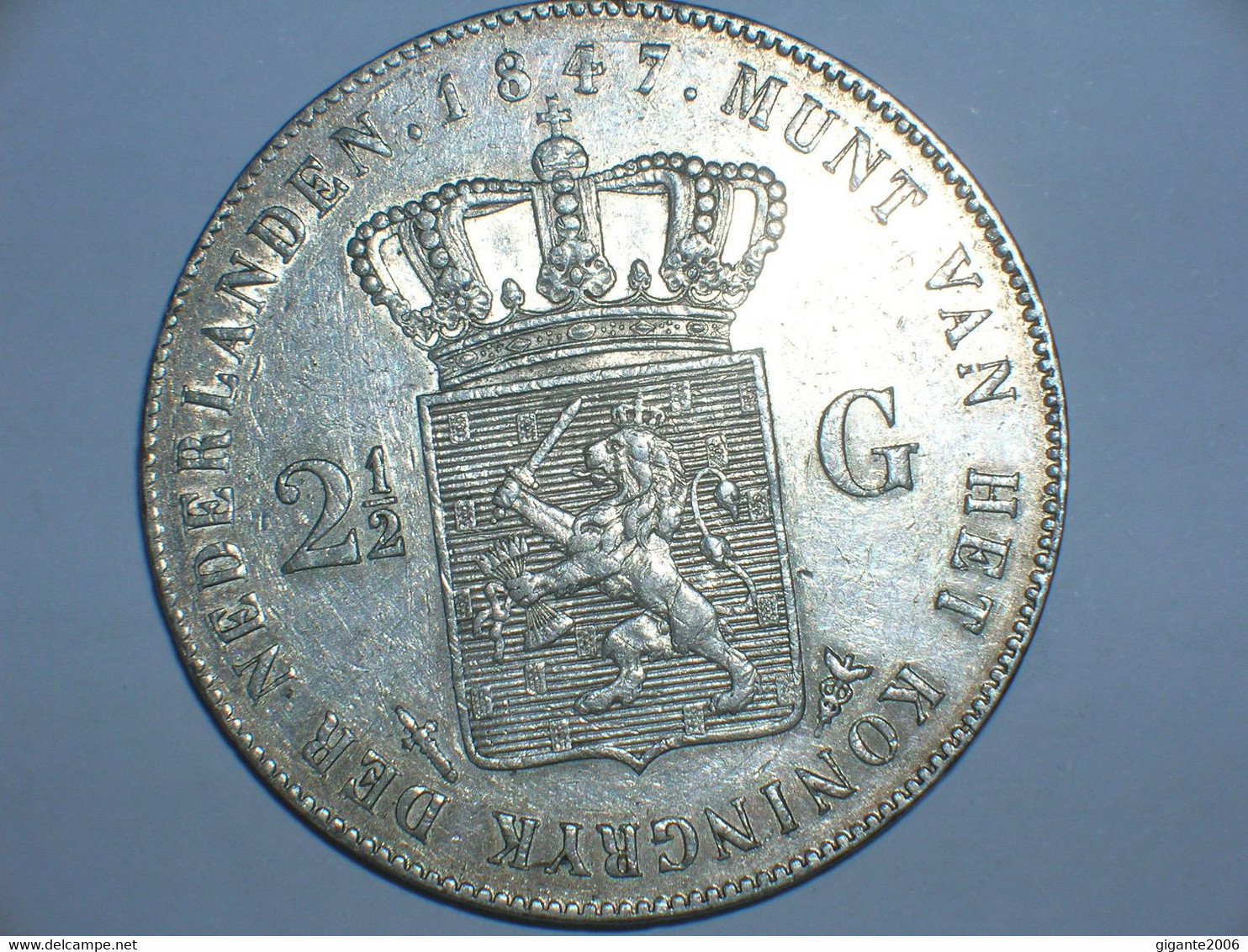 HOLANDA  2-1/2 Gulden 1847 (8) - 1840-1849 : Willem II