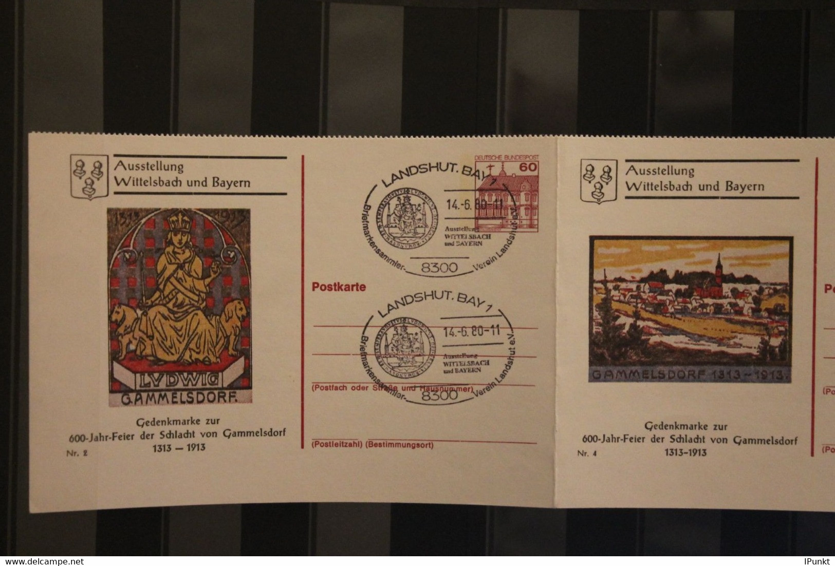 Deutschland 1980, Ausstellung Wittelsbach Und Bayern; Sonderstempel Landshut - Postales Privados - Usados