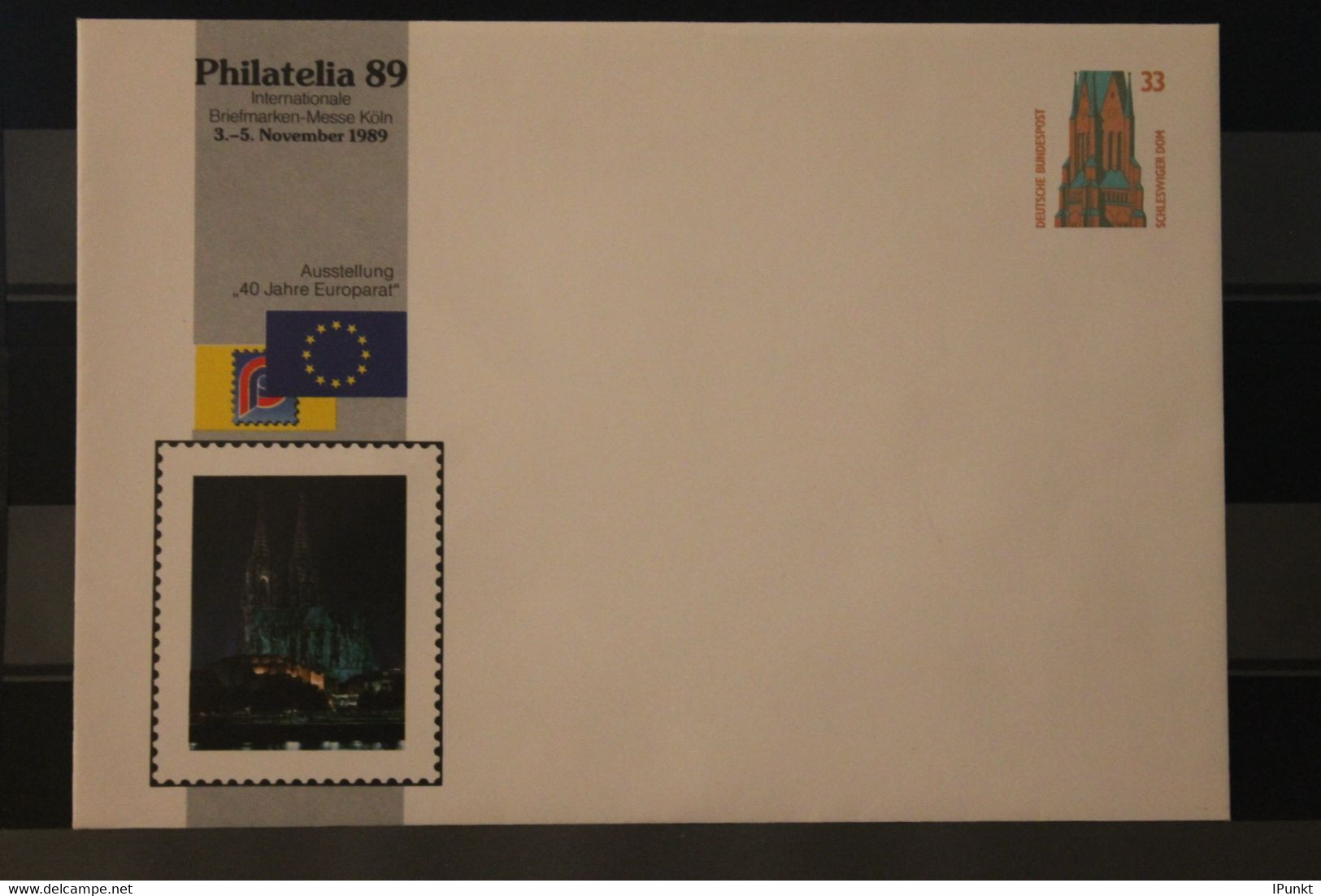 Deutschland 1989; Wertstempel Sehenswürdigkeiten 33 Pf., PU 314/20; Philatelia 89 Köln - Private Covers - Mint