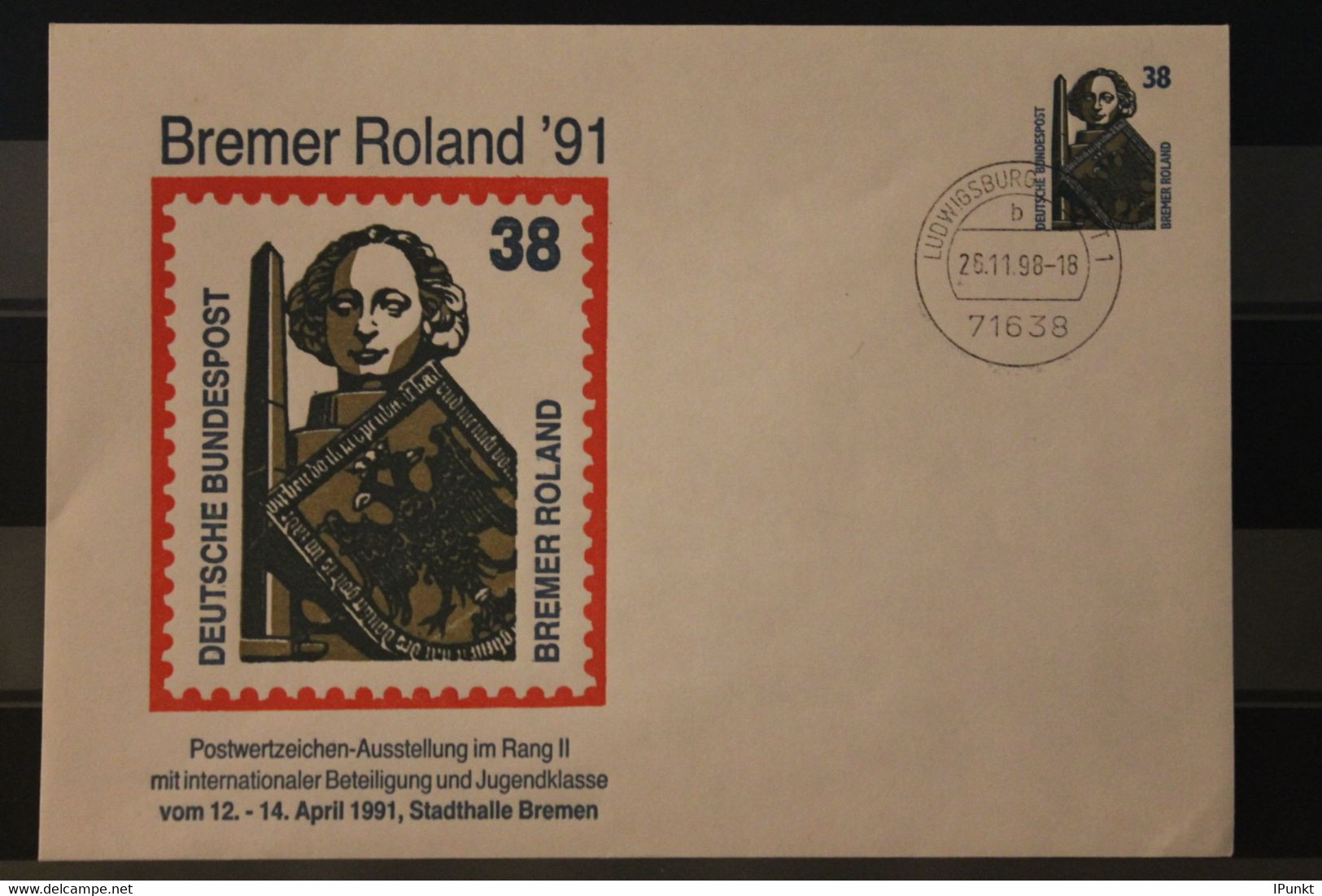 Deutschland 1991; Briefmarken-Ausstellung Bremer Roland '91, Bremen - Privé Briefomslagen - Gebruikt