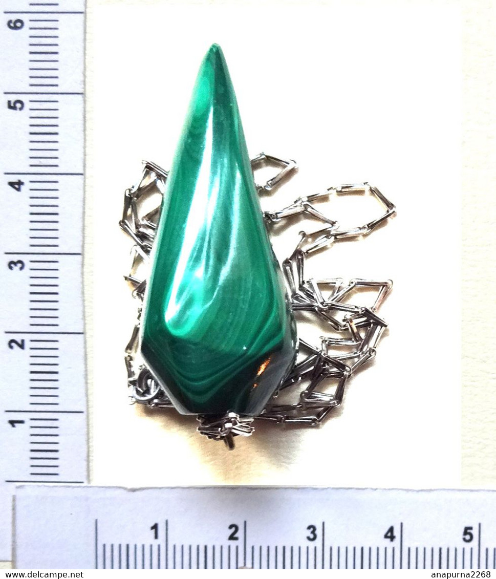 BIJOUX EN MALACHITE....PENDENTIF - Anhänger