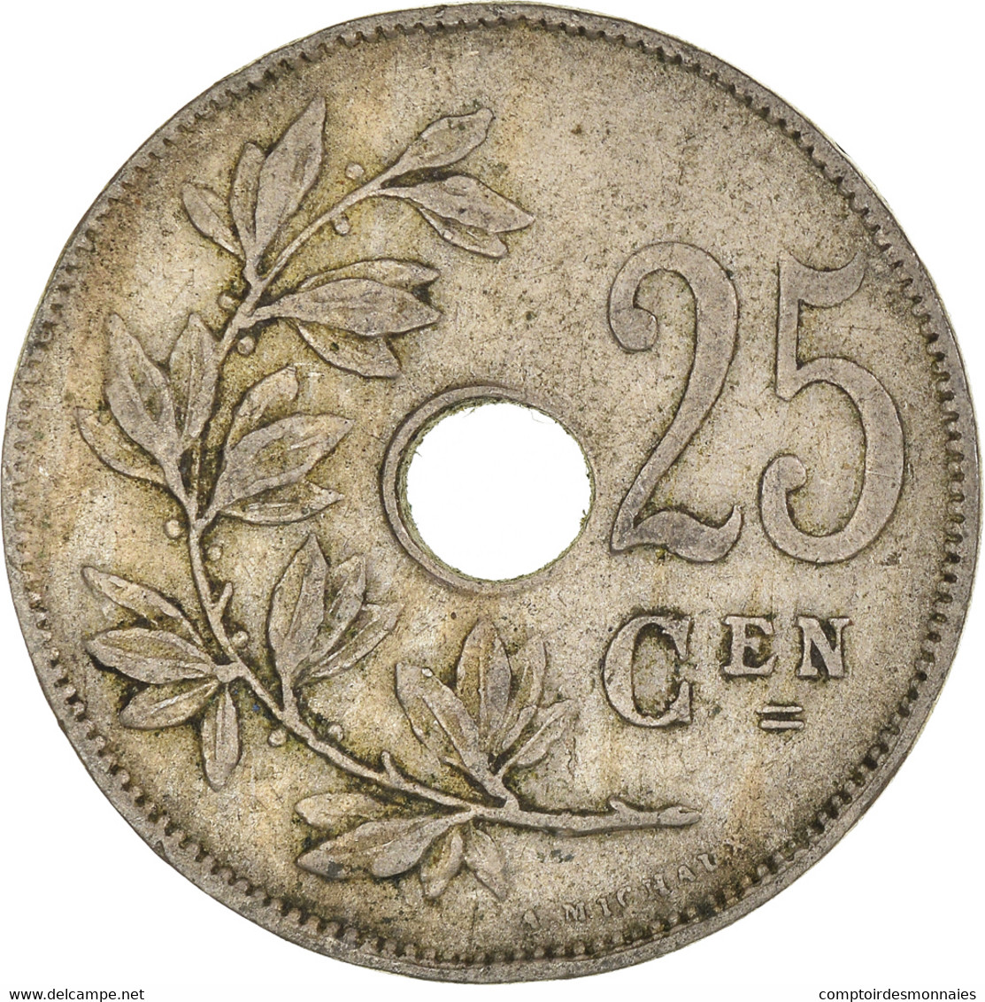 Monnaie, Belgique, 25 Centimes, 1921 - 25 Cent
