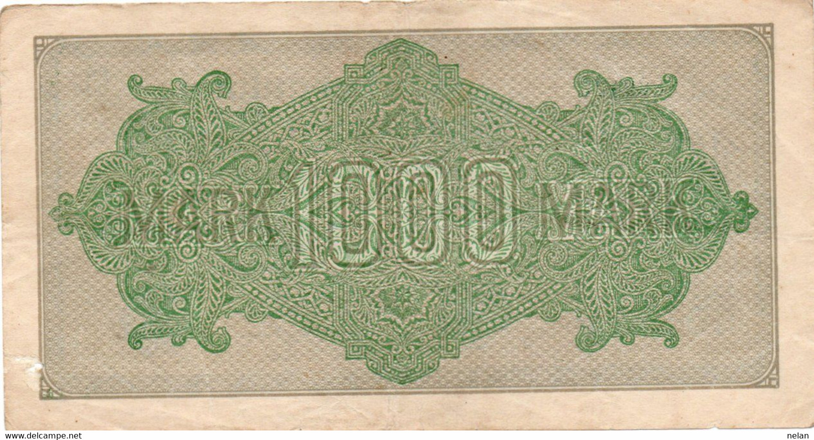 GERMANIA -1000 MARK 1922 - Wor:P-76e.1.1, Ros:R-75m - Gitter Mit 8 - 1000 Mark