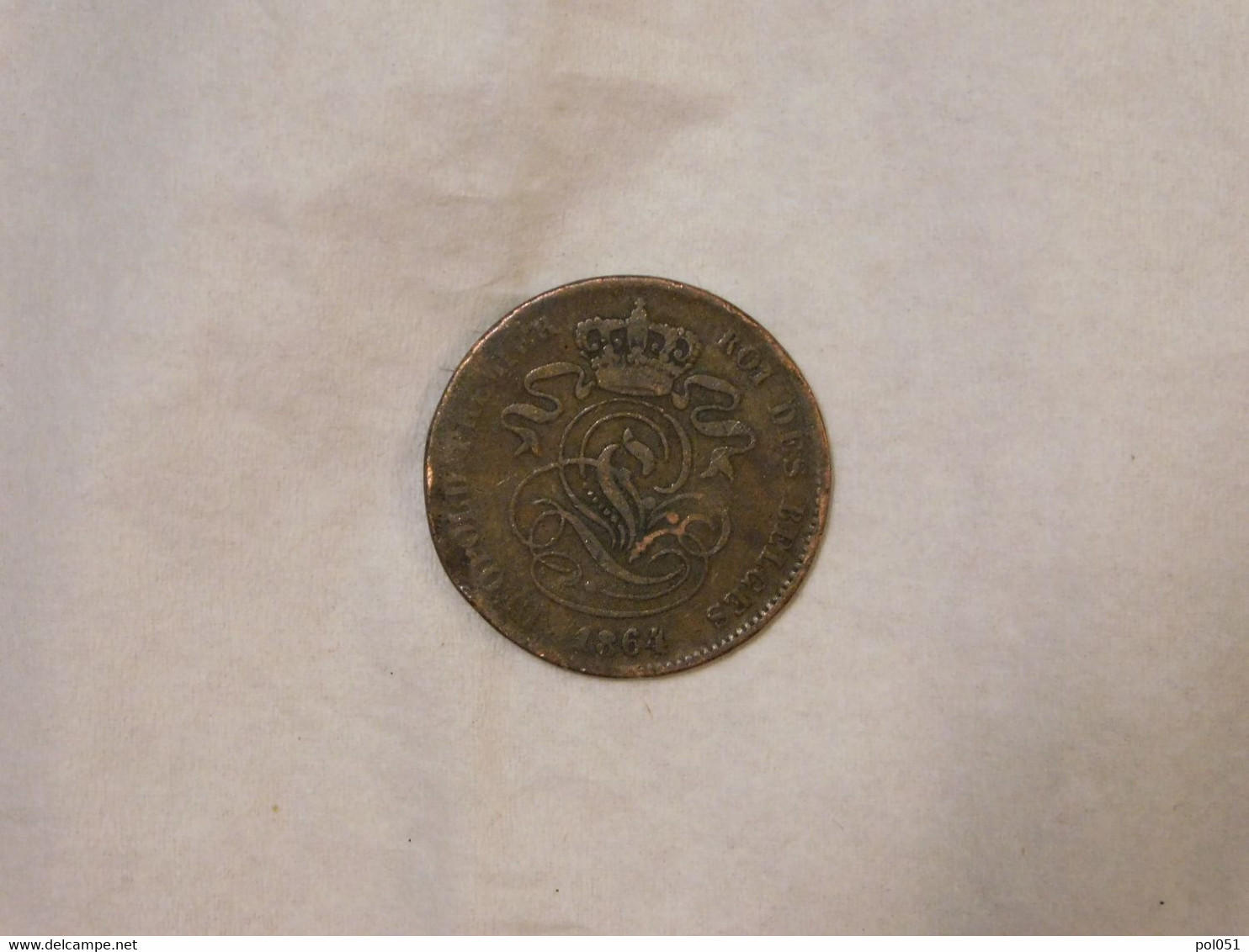 Belgique 2 Cent 1864 Centimes - 2 Cent