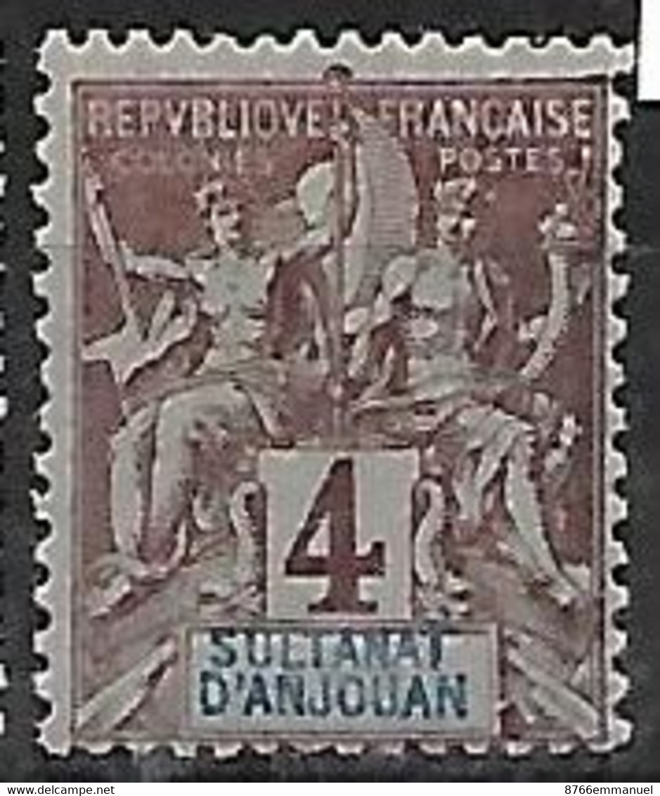 ANJOUAN N°3 N* - Unused Stamps