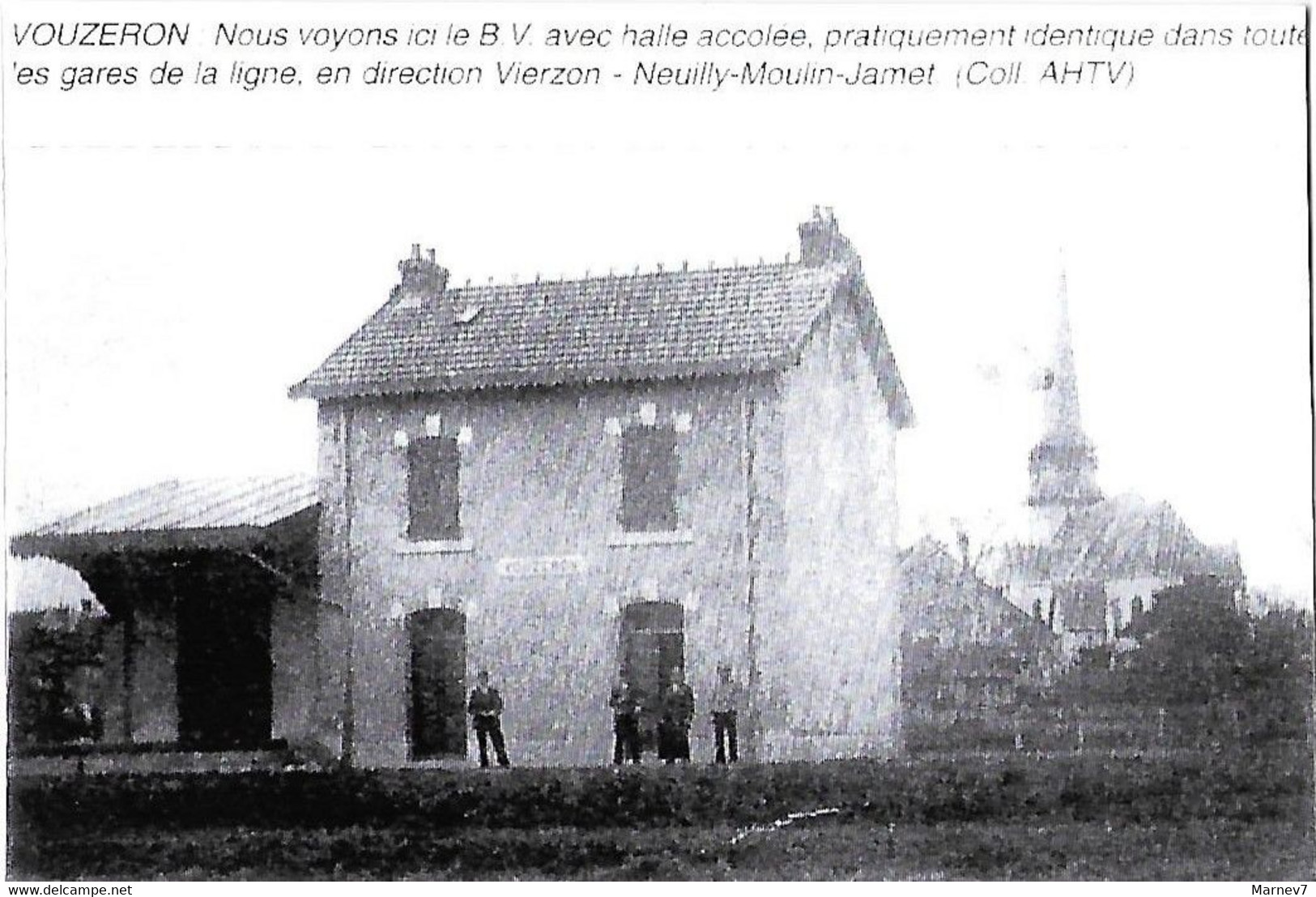 18 Cher - Photo-/image - VOUZERON - La Gare - église - Vouzeron