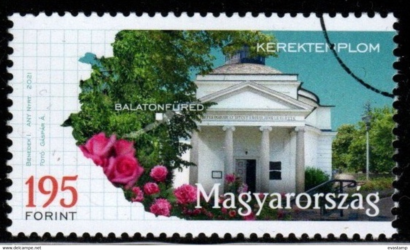 HUNGARY - 2021. SPECIMEN - Landscapes And Cities - Balatonfüred - Round Church MNH!!! - Essais, épreuves & Réimpressions