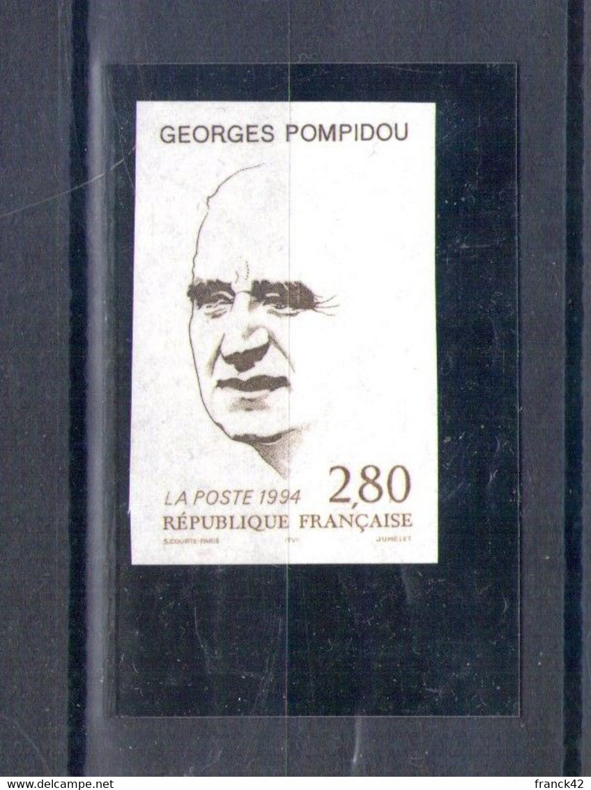 France. Georges Pompidou. Non Dentelé - 1991-2000