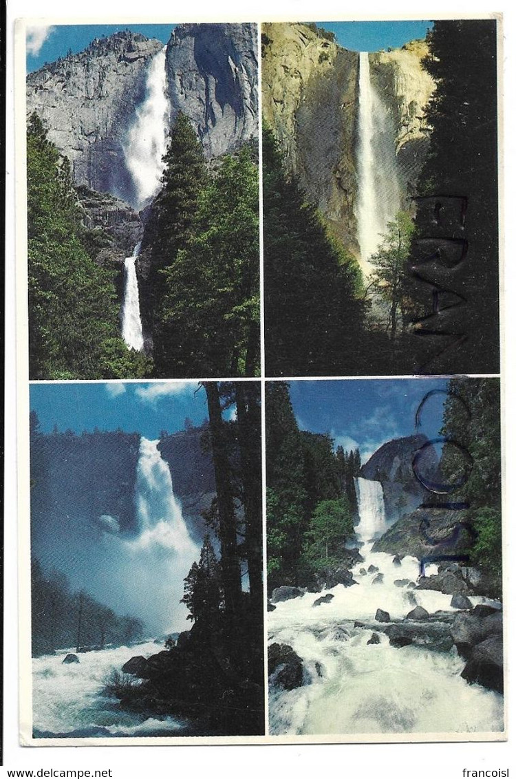 Carte Mosaïque. The Falls Of Yosemite, Yosemite National Park - Yosemite