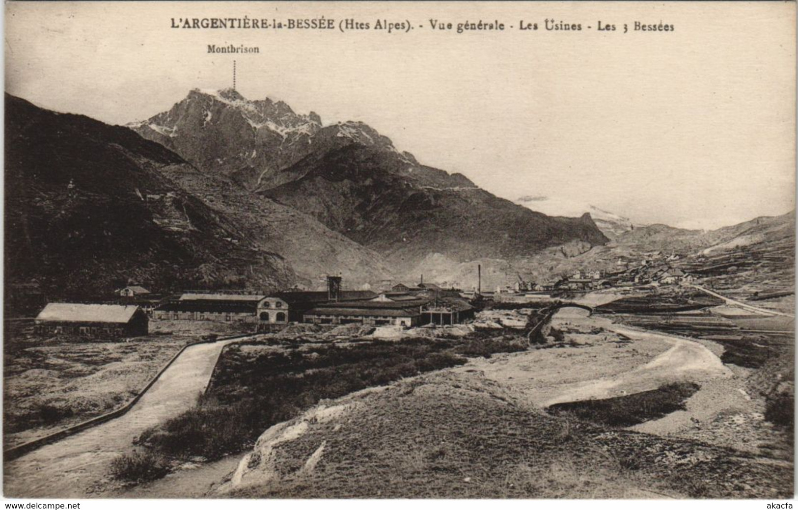 CPA L'ARGENTIERE-la-BESSEE Vue Generale - Les Usines - Les 3 Bessees (1199898) - L'Argentiere La Besse