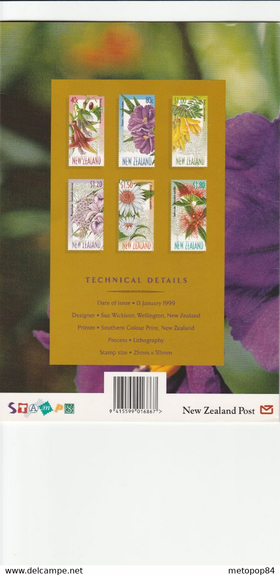 New Zealand 1999 Native Tree Flowers Presentation Pack - Covers & Documents