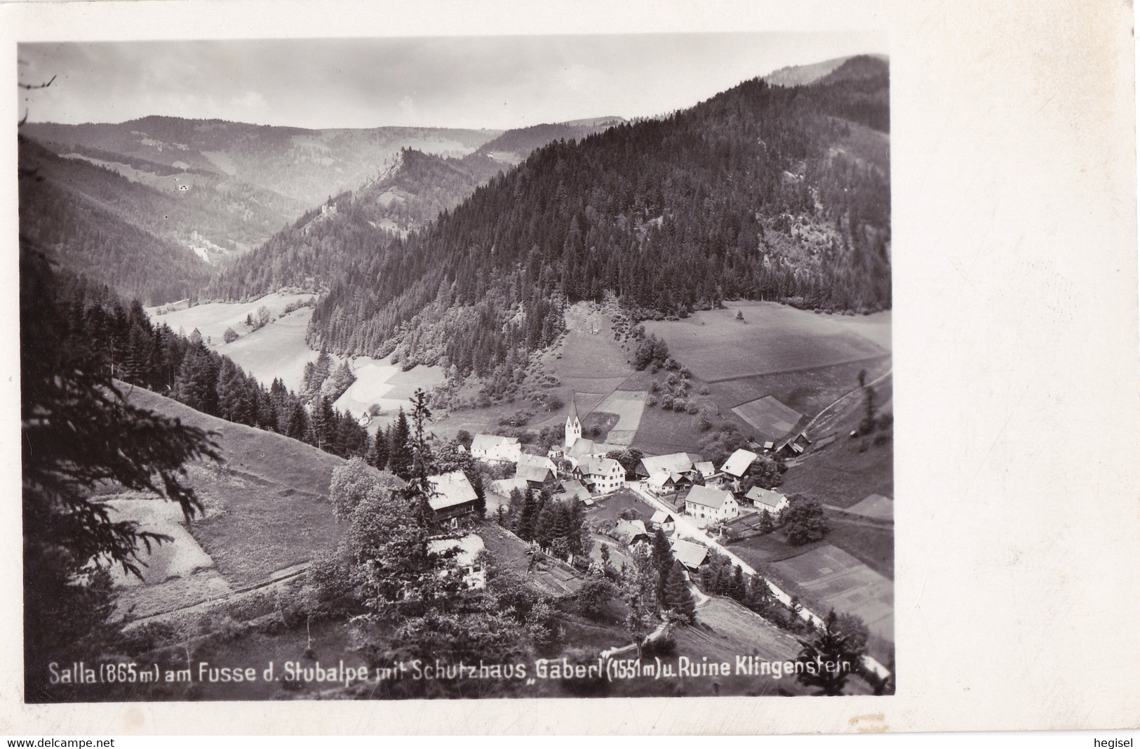 1938, Salla "am Fuße Der Stubalpe Mit Schutzhaus Gaberl "und Ruine Klingenstein - Maria Lankowitz