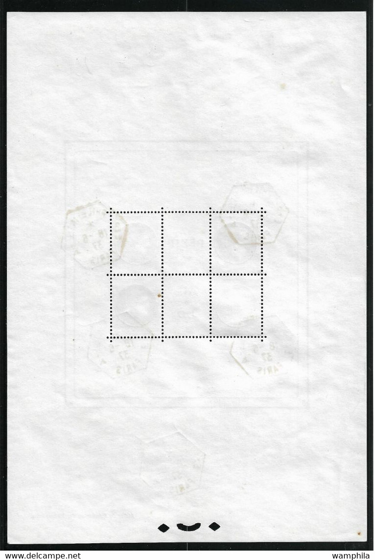 France Bloc Feuillet N°3 Ayant Voyagé Cote 400€ - Used