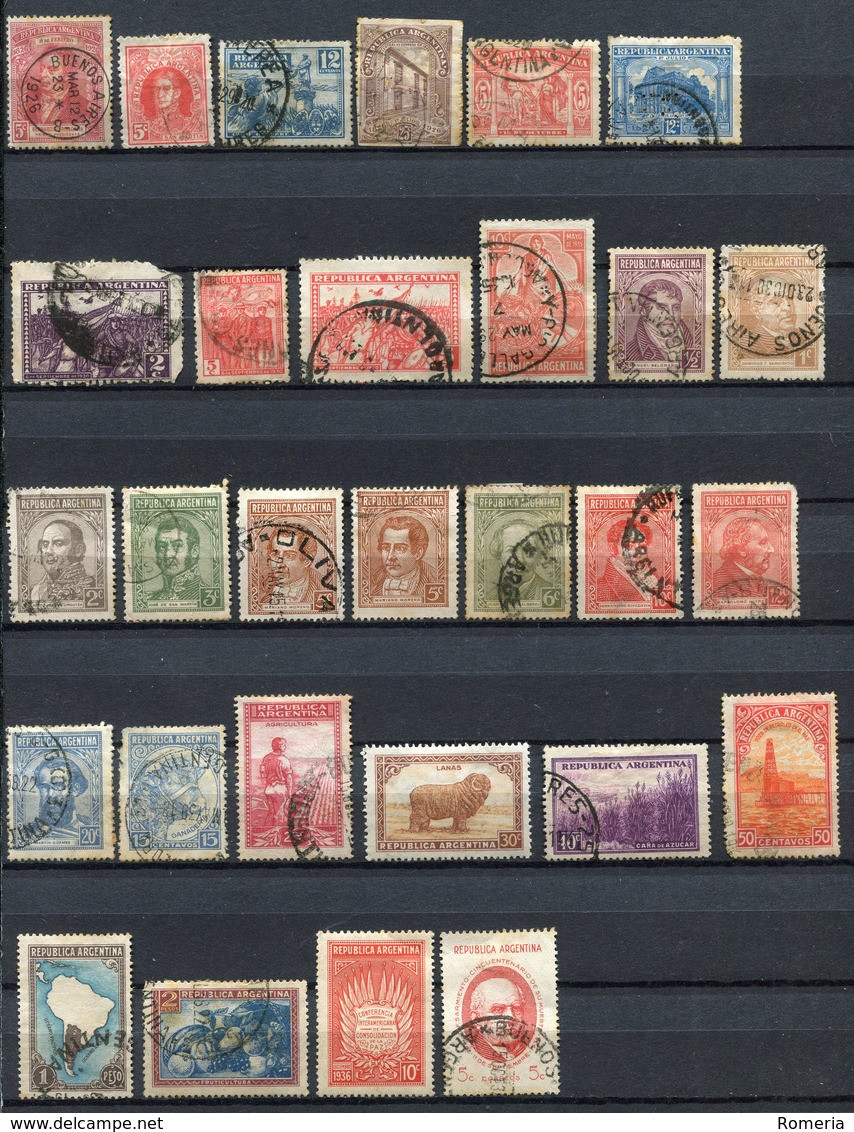 Argentine - 1926 -> 1938 - Lot Timbres Oblitérés - Nºs Dans Description - Used Stamps