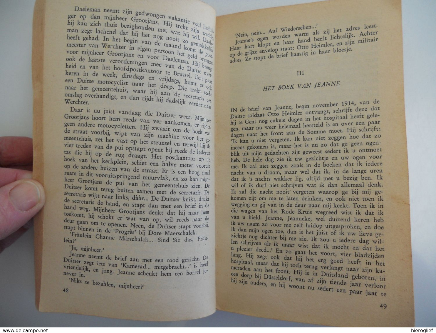 DAAR IS EEN MENS VERDRONKEN Door ERNEST CLAES Zichem Scherpenheuvel  Oorlog Proza - Guerre 1914-18