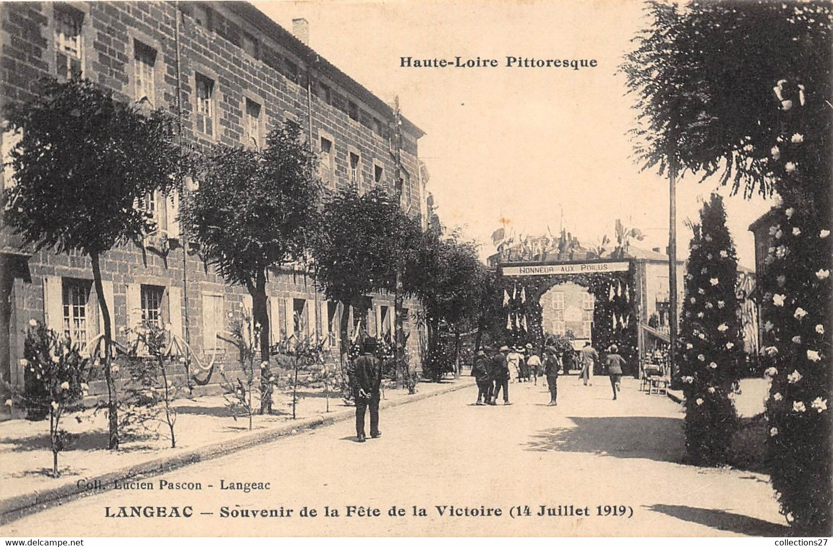 43-LANGEAC- SOUVENIR DE LA FÊTE DE LA VICTOIRE 14 JUILLET 1919 - Langeac