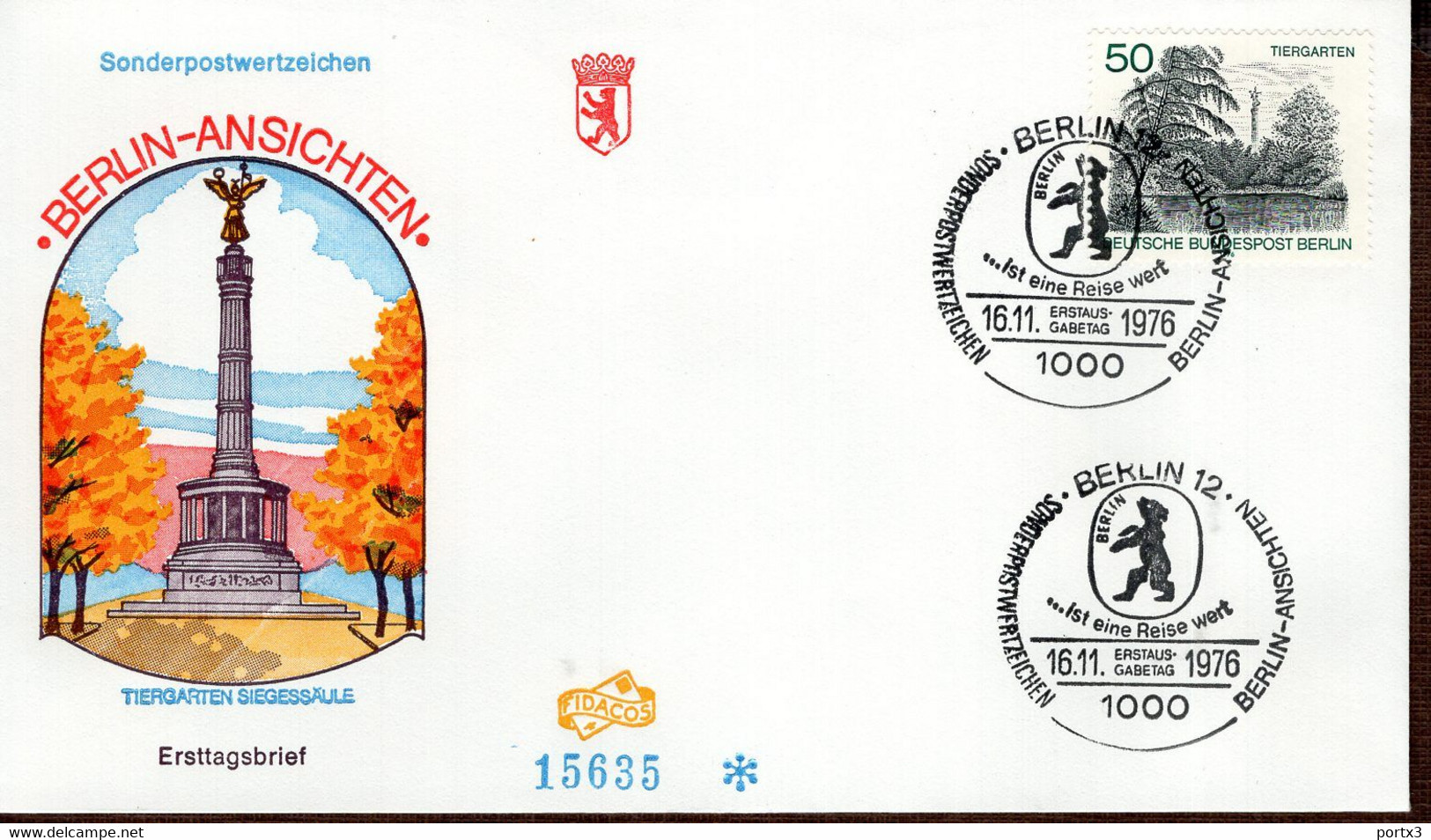 Berlin FDC aus 1975 ex 9 items  gestempelt / used / oblitéré (Berl 018)