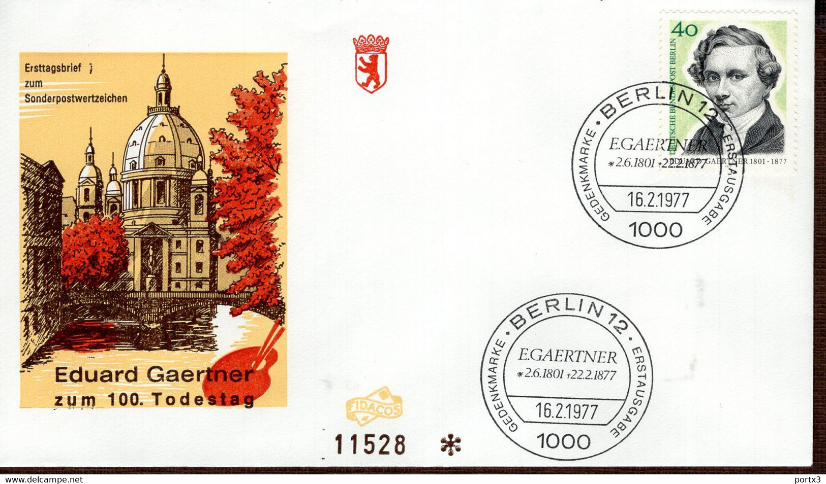 Berlin FDC Aus 1977 Ex 9 Items  Gestempelt / Used / Oblitéré (Berl 020) - 1971-1980