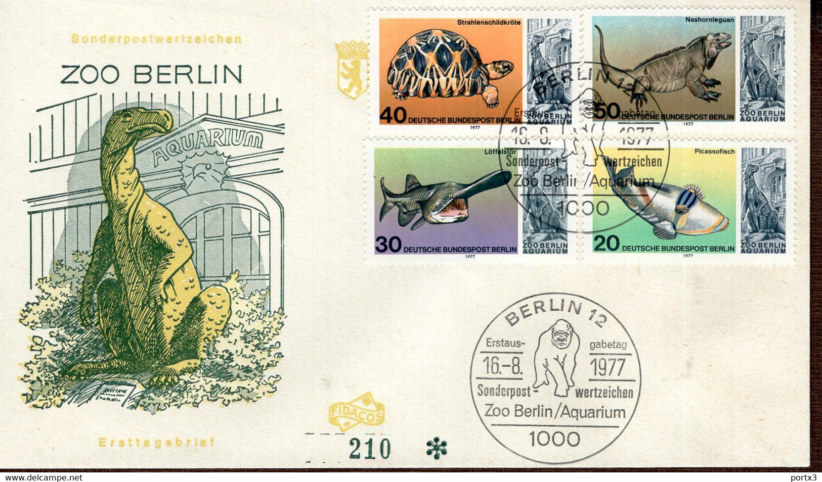 Berlin FDC aus 1977 ex 9 items  gestempelt / used / oblitéré (Berl 020)